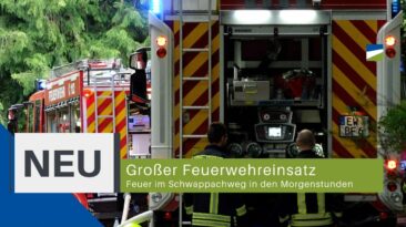 Feuerwehr, Brand Schwappachweg, Eberswalde, Blaulicht