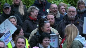 GLG-Mitarbeiter im Streik