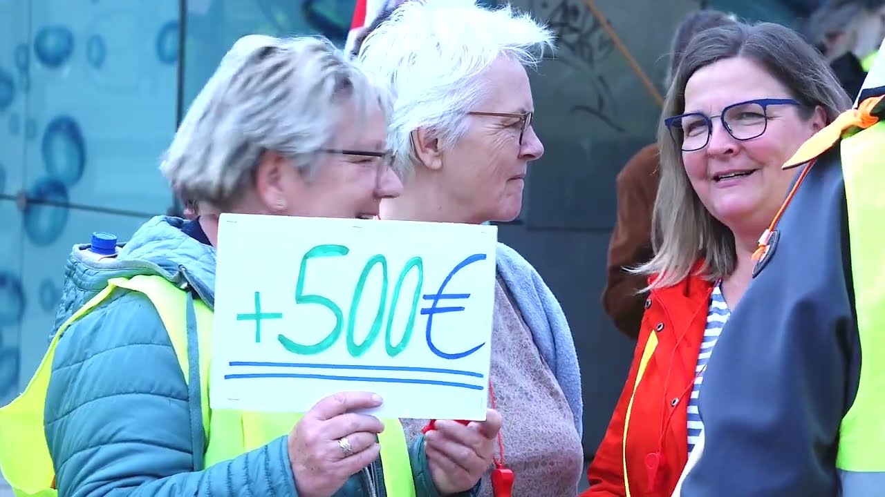 Protest am Martin Gropius Krankenhaus