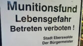 Munitionsfund in Eberswalde