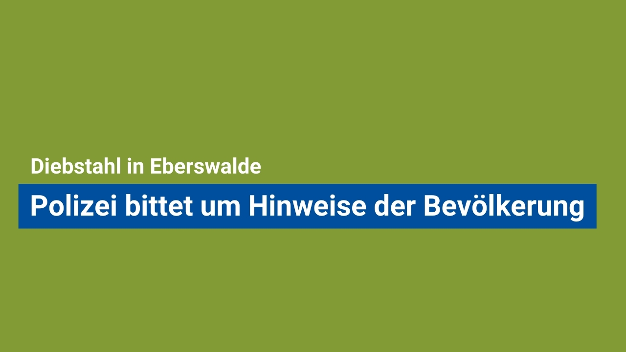 EC Diebstahl in Eberswalde