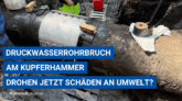 Schmutzwasserrohrbruch Kupferhammer Eberswalde