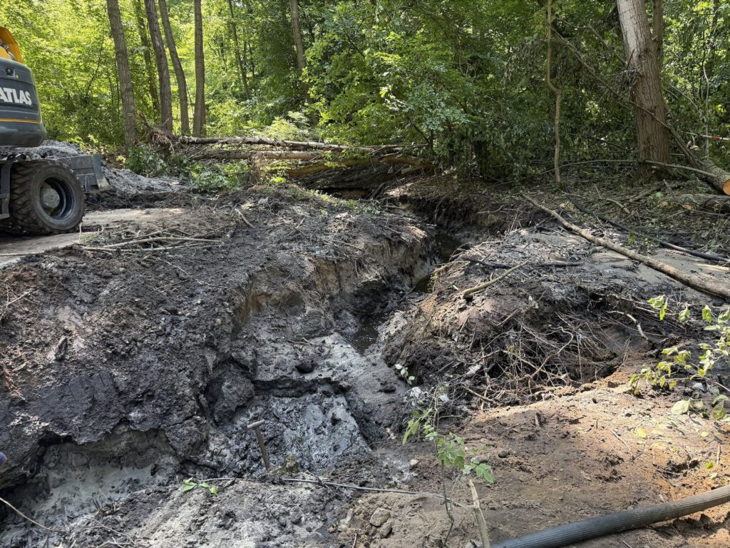 Schmutzwasserrohrbruch Kupferhammer Eberswalde
